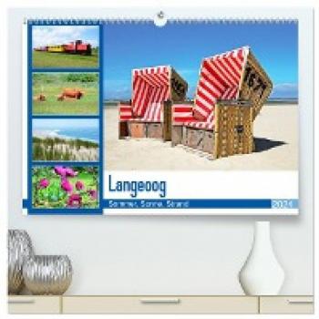 Premium Wandkalender 2024 Langeoog
