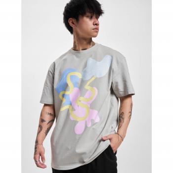 Mister Tee Urban Classics Men's Light Grey Abstract T-Shirt