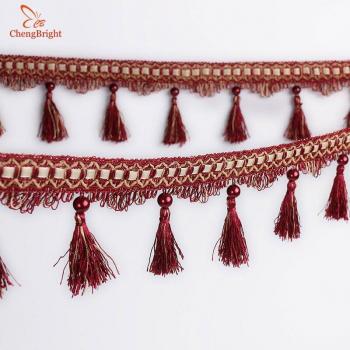 CHENGBRIGHT 10cm Long Tassel Lace for European Style Curtains