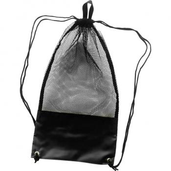 Bolsa de buceo con cordón de malla para gafas y aletas
