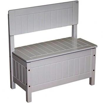 Panca in legno per bambini bianca