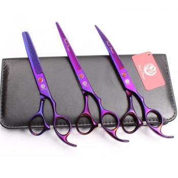 Z3003 3 Stck Anzug 7 (19,5 cm) lila Drachen Japan 440C Haarschneider für Haustiere