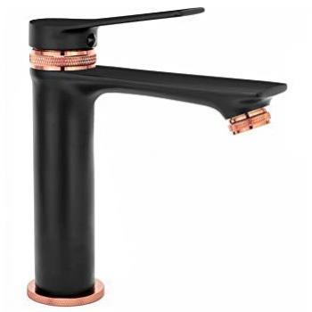 Robinet de Lavabo REA Noir Or Rosé 18cm