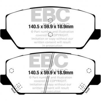 EBC BRAKES Yellow Stuff Bremsbeläge vorne DP42343R