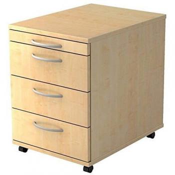 Meuble de rangement mobile Érable 3 tiroirs