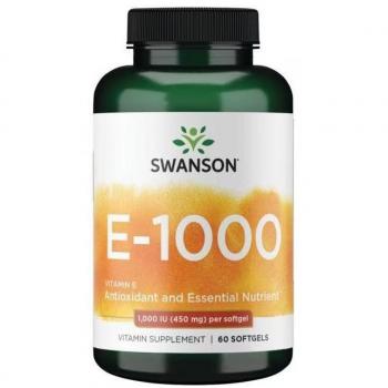 Vitamin E 1000 IU 60 Kapseln Swanson Health Products