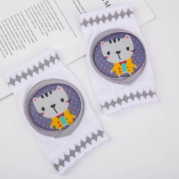 Calentadores de piernas Balleenshiny, rodilleras de malla ligera, protección infantil para gatear, 100% algodón, transpirables
