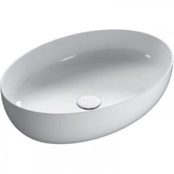 Mueble Lavabo Globo de Cerámica 60x42 cm, Color Blanco – Modelo 4ALL TFO60BI
