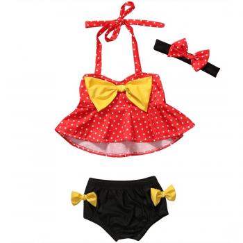 3PCS Cute Tankini Swimwear for Kids