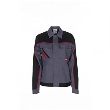 Planam Damen Bundjacke Highline 2319 schiefer/schwarz/rot Größe 46