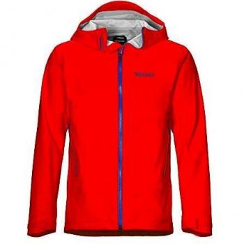 Marmot Männer‑Hardshell‑Regenmantel „Clouds Rest“, wasserdicht, windschützend, atmungsaktiv – Victory Red, M (41050)