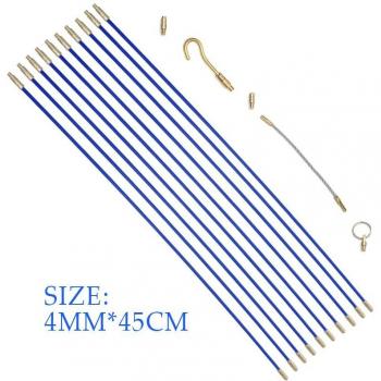 33/45cm Diameter Fiberglass Fish Pulling Wire Holder Kit, 10pcs/Set, 4mm