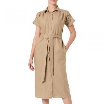 Robe Beige Midi de Tommy Hilfiger Taille 42