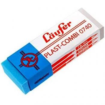 Plast‑Combi Läuferradierer 46x20x9 mm mit Kartonmanschette