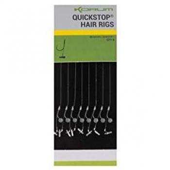 Korum 38 cm Big Fish Haarrigs mit Quickstops Größe 14 barbed
