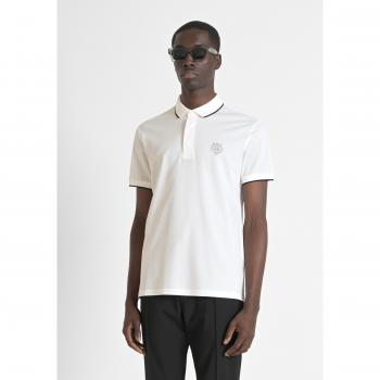 Polo de Piqué 100% Algodón Blanca Antonia Morato Con Parche Tigre