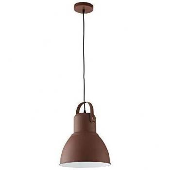 Dome-Shaped Ceiling Light by Legend, Made from Corten and Copper, Finished in White, with an E27 Bulb Socket