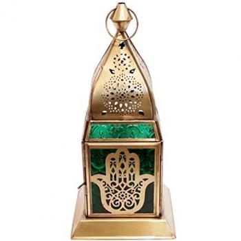 Goldfarbenen Kerzenleuchter Farol Hand von Fatima, 28x13x13 cm