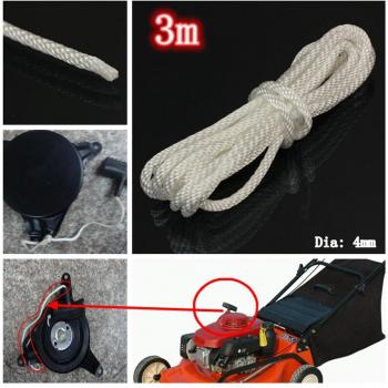 4mm x 3m Heavy Duty Nylon Pull Starter Rope for Mowers