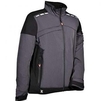 Reflexstreifen Arbeitsjacke 250 g/m², Shellwear, anthrazit, Größe 48