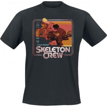 Homme T‑shirt Manches courtes Star Wars Skeleton Crew Retro Riding, Noir, M-3XL