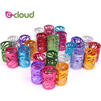 Caja de 50 Anillos para Trenzas y Rastas