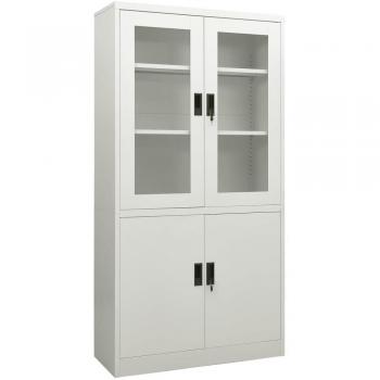 Light Grey Steel Office Cabinet
