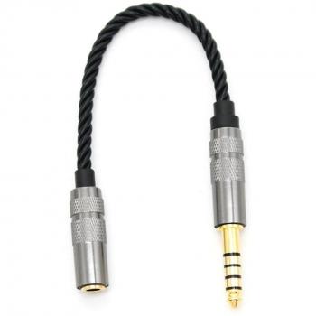 Cable de Auriculares 4.4mm Ángulo Negro