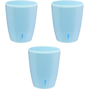 Set 3 Vasi Orchidea Blu con Contenitore d'Acqua 2 Litri