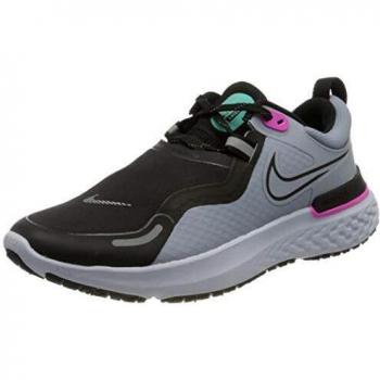 Nike Damen React Miler Shield Sportschuhe, Obsidian Mist/Black-Aurora GRE, 38.5 EU