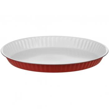 Crimson Core Flan Plate – Aluminum with White Ceramic Finish