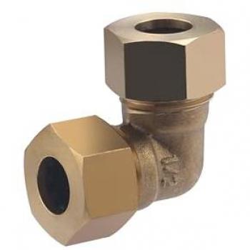 Raccord coudé laiton D.12 (90°) – Tube cuivre