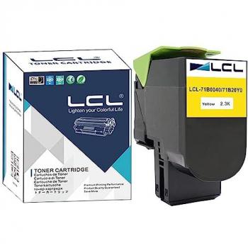 Toner jaune 71B0040/71B20Y0 – remplacement compatible pour Lexmark CS317dn/CX317