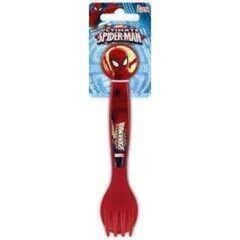 Posate in Plastica con Decori di Spiderman per Scuola (Set di 2 Pezzi)