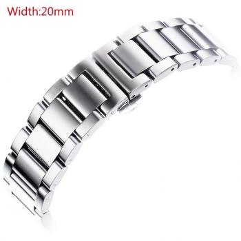 GOOQ Bracciale in Acciaio Inossidabile per Samsung Galaxy Gear S2 Classic e Orologi 20mm