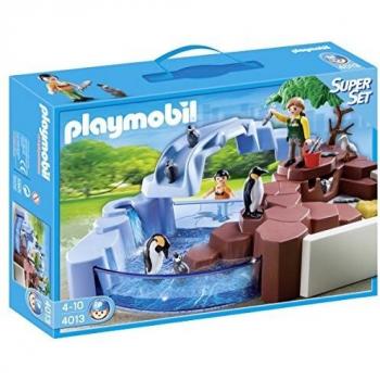 PLAYMOBIL Zoo: Set de Piscina con pingüinos