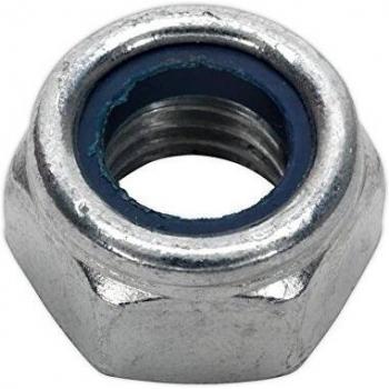 Sealey Nylon Lock Nut M14 Zinc DIN 982, Pack of 25