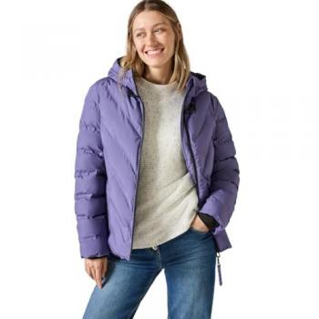 CECIL Damen Steppjacke mit Kapuze in Stormy Violet, Gr. XS