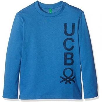 Camiseta Azul para Niñas United Colors of Benetton 3yr3c12v5, Talla M, 7-8 años