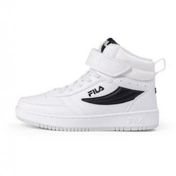 Fila Rega NF Mid Klettschuhe Kinder Weiß-Schwarz Größe 33