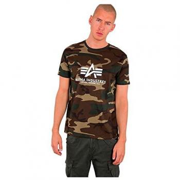 T‑shirt Alpha Industries Basic Camo XS (marron)