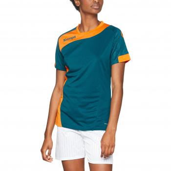 Kempa Peak Damen Shirt Petrol/Orange 2XL