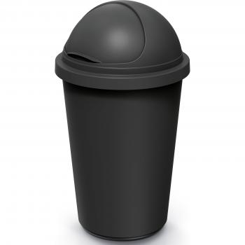 Pattumiera Secchio 50L con Copertura – Schwarz Grau