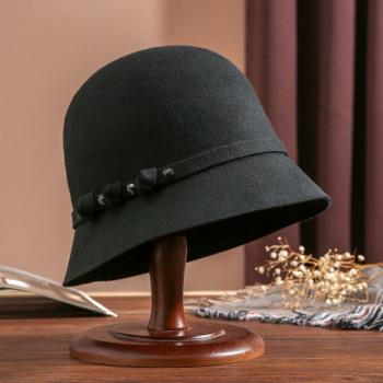 Sombrero Fedora de Mujer, Ala Ancha, Cinta Clásica, Perfecto para Otoño e Invierno
