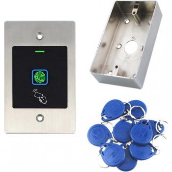Wasserdichter Metall-Leser für Zutrittskontrolle mit Fingerabdruck, 125KHz RFID, IP66