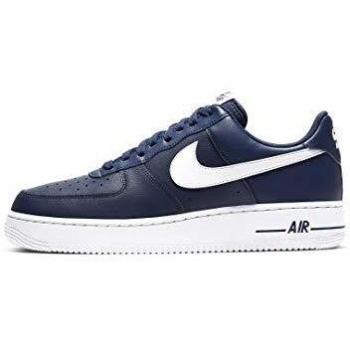Nike Herren AIR Force 1 ’07 AN20 Basketballschuh in Midnight Navy & White (EU 43)