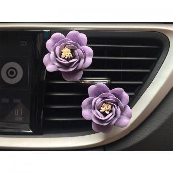 Clip Camélia Essence – Accessoire d’Intérieur Automobile
