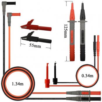 Sondes de Test Universelles 8pcs pour Multimètre avec Pointes Aiguille