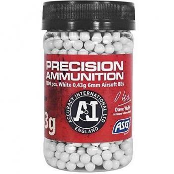 White 0.43 g Accuracy BBs – 1,000 Pack