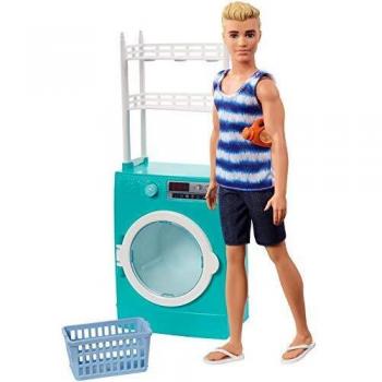 Barbie Ken avec lave-linge et sèche-linge